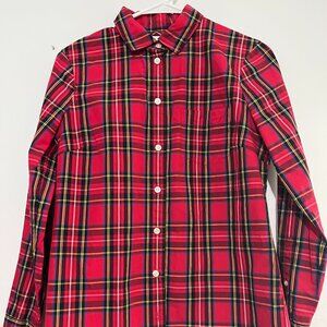 J.Crew Factory Plaid Cotton Shirt XS
